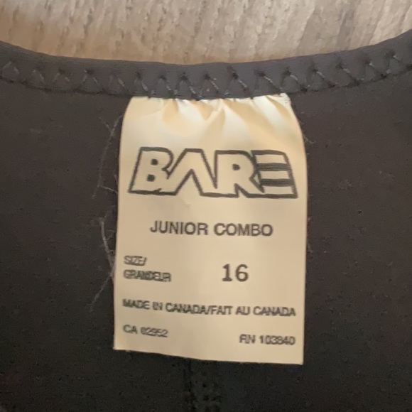 BARE Black & Blue Juniors Overall Wetsuit - Picture 5 of 5